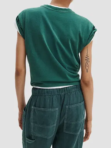 rag & bone Women's Kelly Distressed Washed Boxy T-Shirt | Thumbnail 3 rag & bone Women's Kelly Distressed Washed Boxy T-Shirt | Thumbnail 3