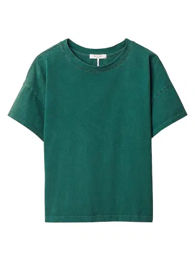 rag & bone Women's Kelly Distressed Washed Boxy T-Shirt | Thumbnail 1 rag & bone Women's Kelly Distressed Washed Boxy T-Shirt | Thumbnail 1
