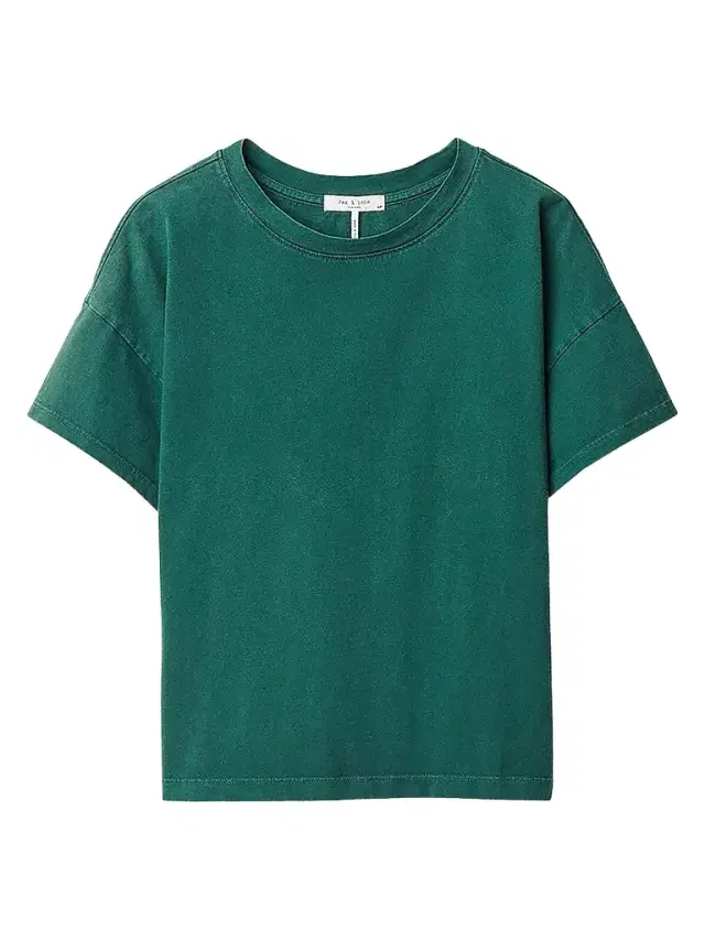 Women's Kelly Distressed Washed Boxy T-Shirt - Forest