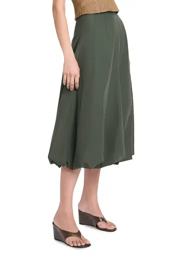 TWP Women's Full Intentions Cotton Bubble Midi-Skirt - Rosin - Size 12 | Thumbnail 4 TWP Women's Full Intentions Cotton Bubble Midi-Skirt - Rosin - Size 12 | Thumbnail 4