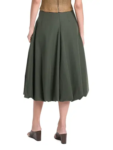 TWP Women's Full Intentions Cotton Bubble Midi-Skirt - Rosin - Size 12 | Thumbnail 5 TWP Women's Full Intentions Cotton Bubble Midi-Skirt - Rosin - Size 12 | Thumbnail 5
