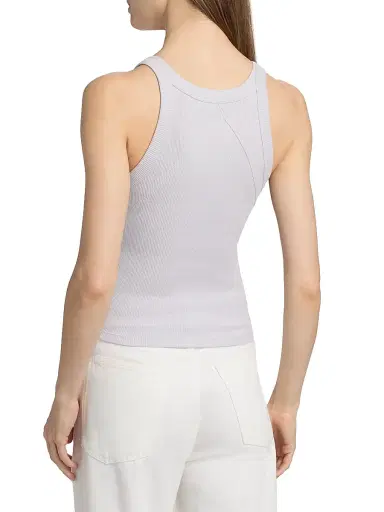 rag & bone Women's The Essential Rib Tank - Lavender Mist | Thumbnail 5