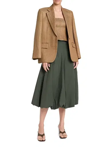 TWP Women's Jillian Herringbone Linen-Blend Blazer | Thumbnail 2 TWP Women's Jillian Herringbone Linen-Blend Blazer | Thumbnail 2