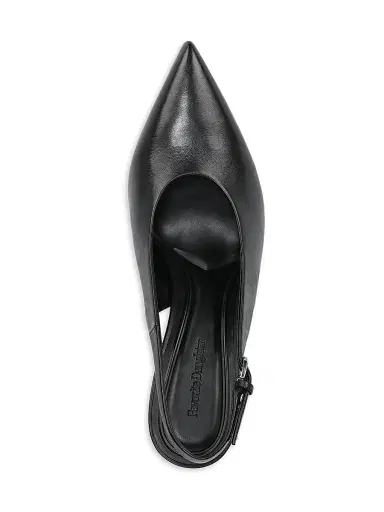 Favorite Daughter Women's Remy 95MM Leather Slingback Pumps - Black - Size 11 | Thumbnail 4