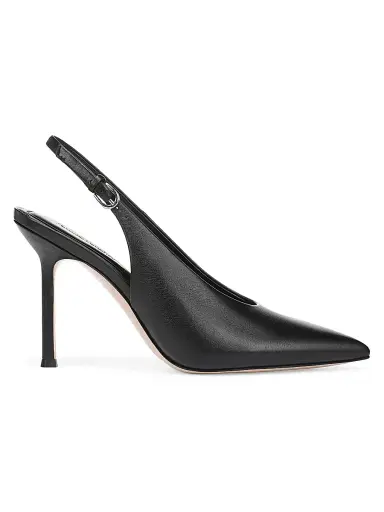 Favorite Daughter Women's Remy 95MM Leather Slingback Pumps - Black - Size 11 | Thumbnail 1