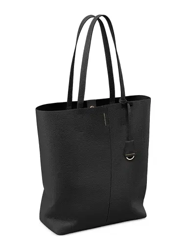 MAISON de SABRÉ Women's Tall Leather Soft Tote Bag - Rouge Noir | Thumbnail 5
