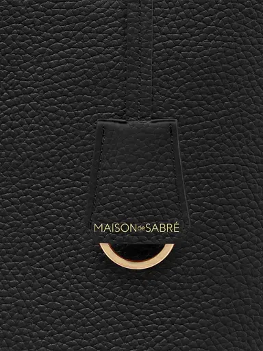 MAISON de SABRÉ Women's Tall Leather Soft Tote Bag - Rouge Noir | Thumbnail 8