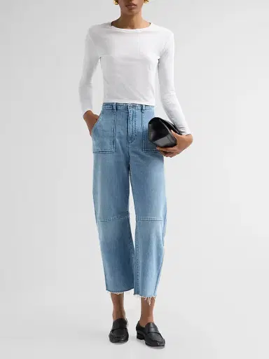 Le Jean Women's Utility Barrel-Leg Jeans - Monterey | Thumbnail 2 Le Jean Women's Utility Barrel-Leg Jeans - Monterey | Thumbnail 2