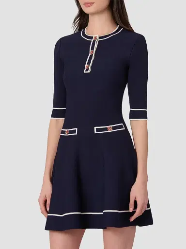 Shoshanna Women's Weston Knit Mini Dress | Thumbnail 4 Shoshanna Women's Weston Knit Mini Dress | Thumbnail 4