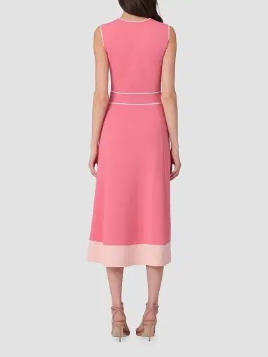 Shoshanna Women's Tiffany Button-Shoulder Midi Dress | Thumbnail 3 Shoshanna Women's Tiffany Button-Shoulder Midi Dress | Thumbnail 3