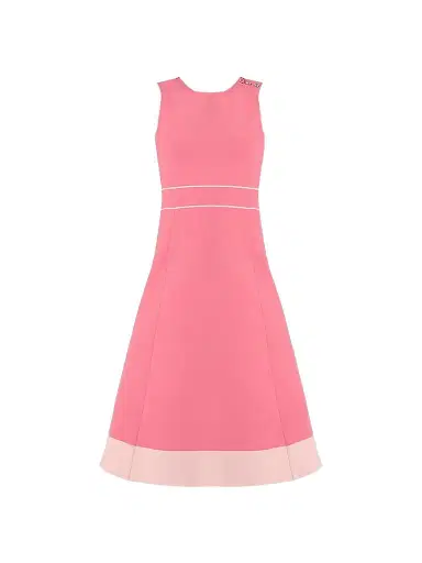 Shoshanna Women's Tiffany Button-Shoulder Midi Dress | Thumbnail 1 Shoshanna Women's Tiffany Button-Shoulder Midi Dress | Thumbnail 1