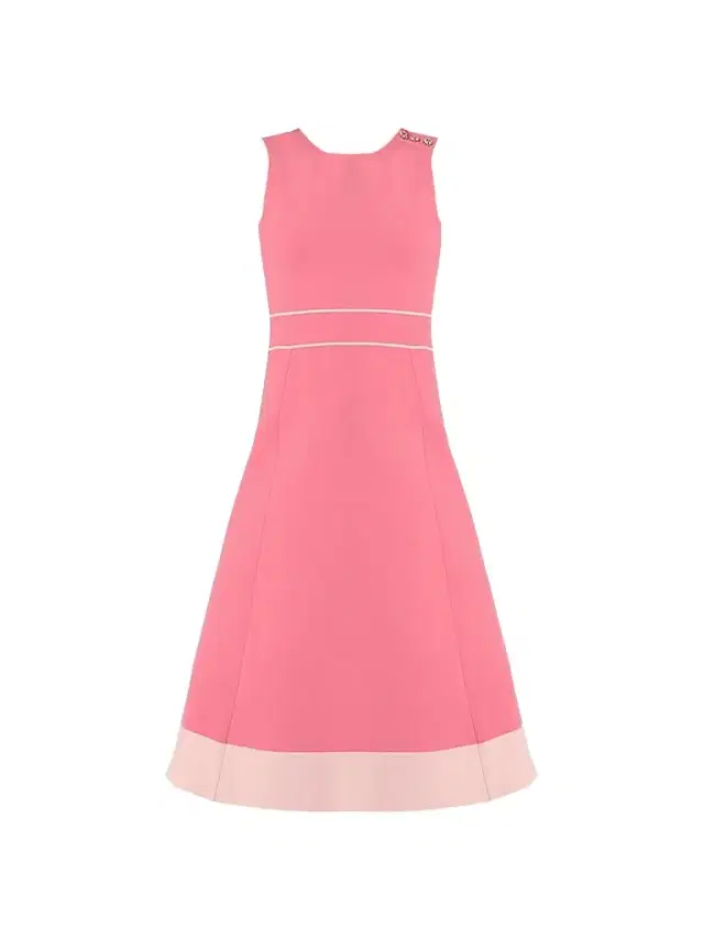 Women's Tiffany Button-Shoulder Midi Dress - Blush