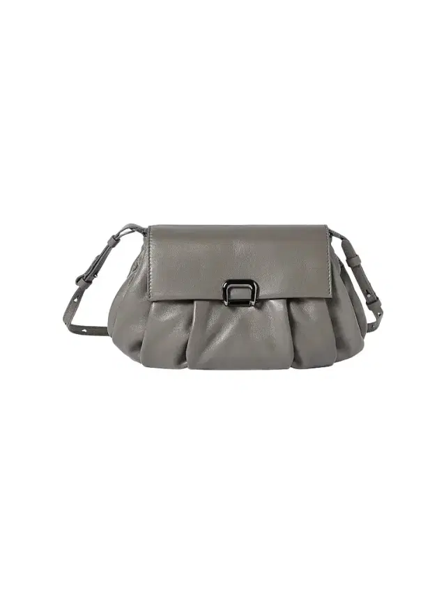 Women's Boule Crossbody Bag in Nappa Leather - Stone Grey