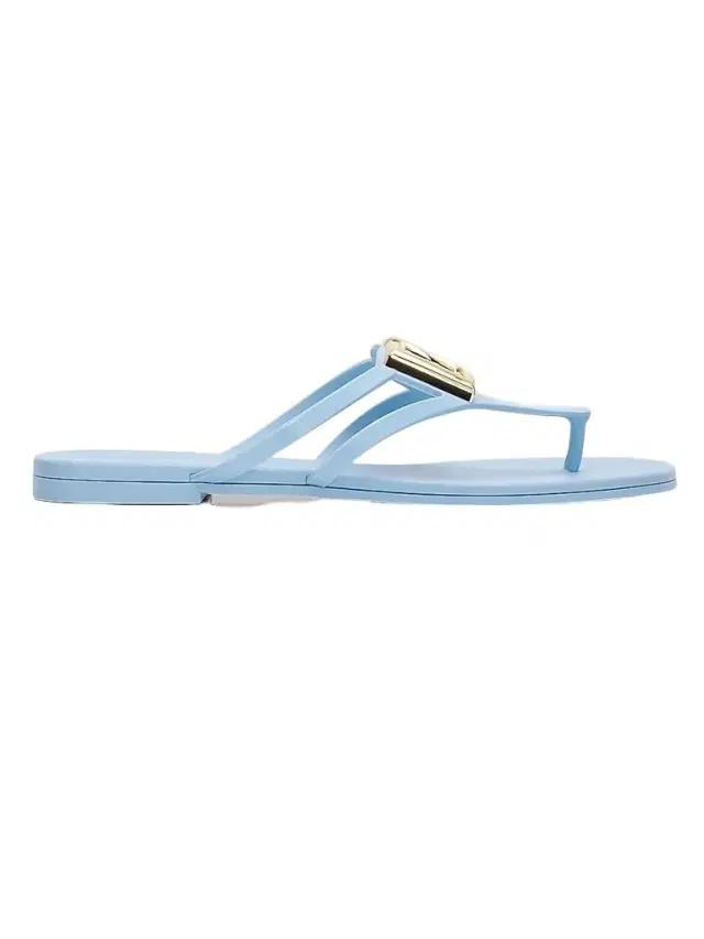 Dolce & Gabbana Women's Logo Jelly Sandals - Light Blue