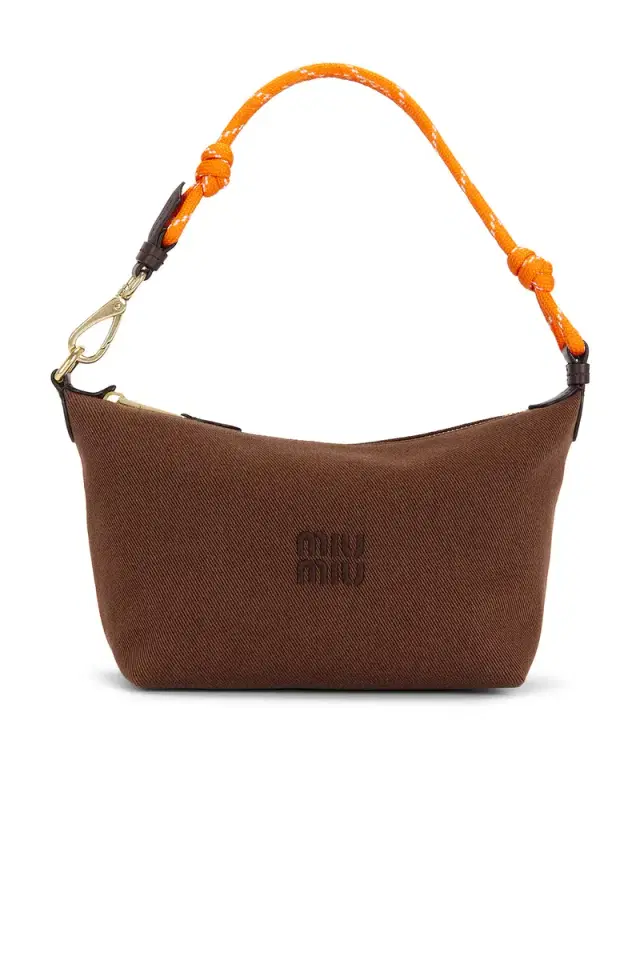 Miu Miu Gabardine Nastro Top Handle Bag