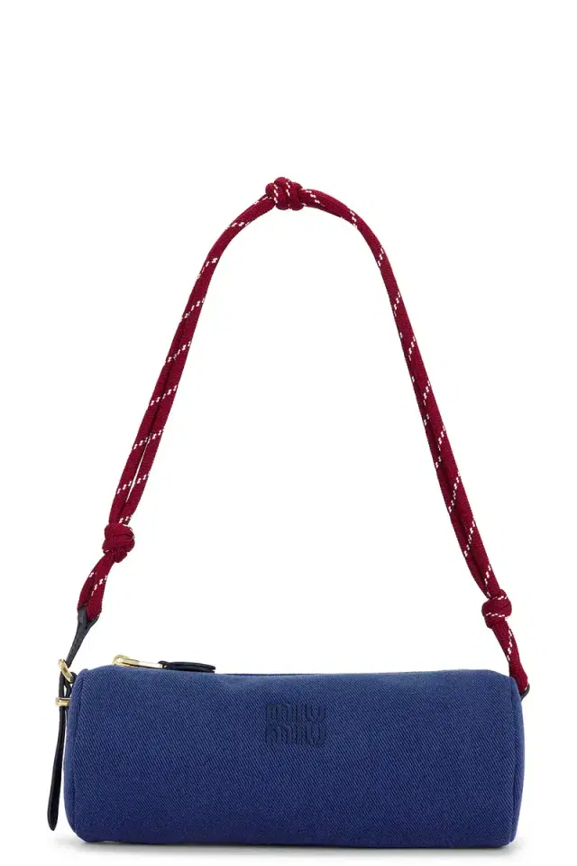Miu Miu Gabardine Nastro Shoulder Bag