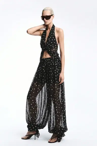 REVOLVE LOS ANGELES Benoit Silk Pant | Thumbnail 3