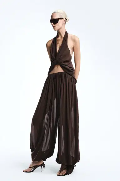REVOLVE LOS ANGELES Benoit Silk Pant | Thumbnail 2