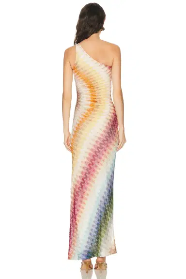 Missoni One Shoulder Long Dress | Thumbnail 4 Missoni One Shoulder Long Dress | Thumbnail 4