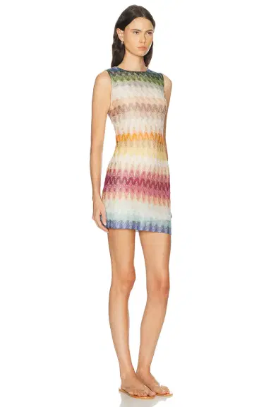 Missoni Sleeveless Shift Mini Dress | Thumbnail 2 Missoni Sleeveless Shift Mini Dress | Thumbnail 2