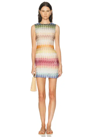 Missoni Sleeveless Shift Mini Dress | Thumbnail 1 Missoni Sleeveless Shift Mini Dress | Thumbnail 1