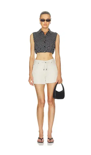 Frame The Off Duty Drawstring Bow Long Hang Short | Thumbnail 5 Frame The Off Duty Drawstring Bow Long Hang Short | Thumbnail 5