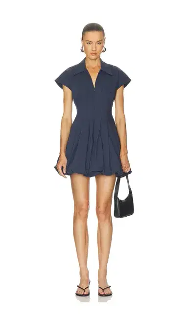 Simkhai Lirinne Short Sleeve Mini Bubble Dress | Thumbnail 1 Simkhai Lirinne Short Sleeve Mini Bubble Dress | Thumbnail 1