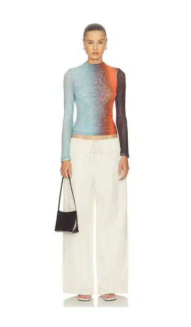 ROAME. Evie Mesh Long Sleeve Top | Thumbnail 5