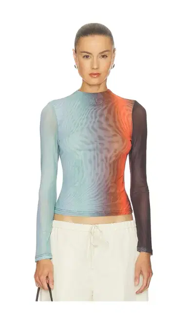 ROAME. Evie Mesh Long Sleeve Top | Thumbnail 1