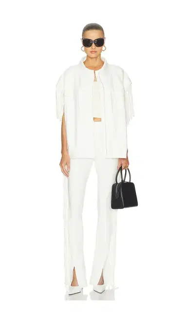 Norma Kamali Sleeveless Oversized Jean Jacket | Thumbnail 6 Norma Kamali Sleeveless Oversized Jean Jacket | Thumbnail 6