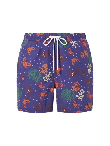 Drake's Straight-Leg Mid-Length Printed Swim Shorts - Men | Thumbnail 1