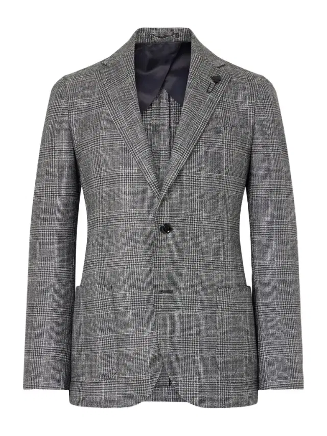 Prince Of Wales Checked Wool, Silk and Cashmere-Blend Blazer - Men