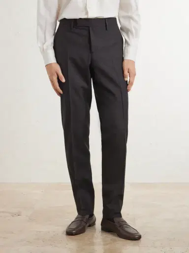 Lardini Prince of Wales Checked Straight-Leg Wool Trousers - Men | Thumbnail 3