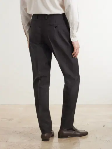 Lardini Prince of Wales Checked Straight-Leg Wool Trousers - Men | Thumbnail 4