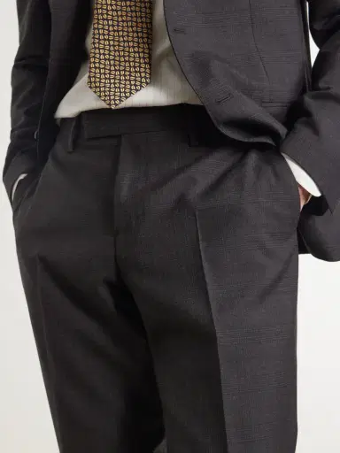 Lardini Prince of Wales Checked Straight-Leg Wool Trousers - Men | Thumbnail 5