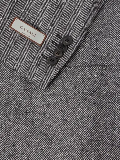 Canali Kei Double-Breasted Herringbone Wool and Cashmere-Blend Suit Jacket - Men | Thumbnail 6 Canali Kei Double-Breasted Herringbone Wool and Cashmere-Blend Suit Jacket - Men | Thumbnail 6