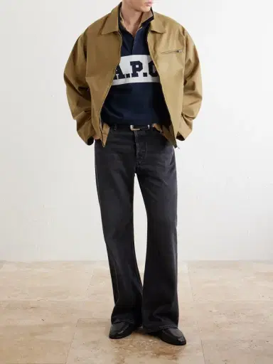 A.P.C. Alexis Logo-Embroidered Cotton-Jersey Polo Shirt - Men | Thumbnail 2 A.P.C. Alexis Logo-Embroidered Cotton-Jersey Polo Shirt - Men | Thumbnail 2