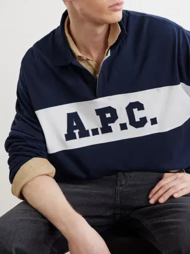 A.P.C. Alexis Logo-Embroidered Cotton-Jersey Polo Shirt - Men | Thumbnail 5 A.P.C. Alexis Logo-Embroidered Cotton-Jersey Polo Shirt - Men | Thumbnail 5
