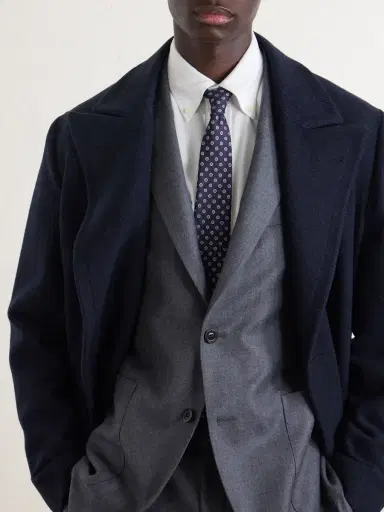 Boglioli Double-Breasted Herringbone Virgin Wool Suit Jacket - Men | Thumbnail 5