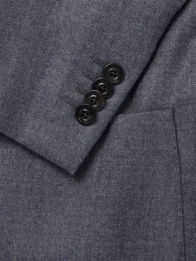 Boglioli Double-Breasted Herringbone Virgin Wool Suit Jacket - Men | Thumbnail 6