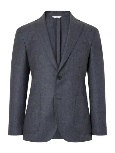 Boglioli Double-Breasted Herringbone Virgin Wool Suit Jacket - Men | Thumbnail 1