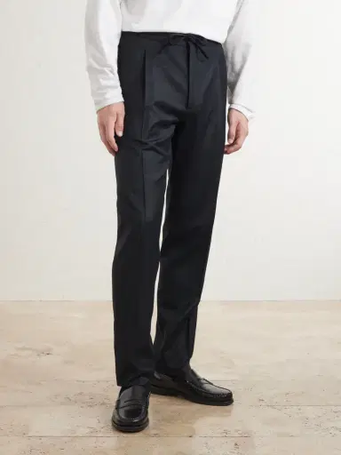Lardini Straight-Leg Wool and Cashmere-Blend Flannel Trousers - Men | Thumbnail 3