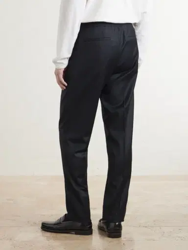Lardini Straight-Leg Wool and Cashmere-Blend Flannel Trousers - Men | Thumbnail 4