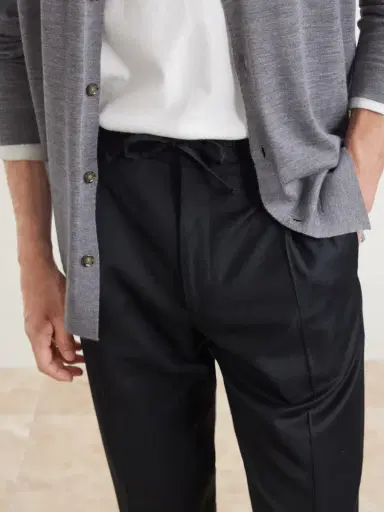 Lardini Straight-Leg Wool and Cashmere-Blend Flannel Trousers - Men | Thumbnail 5