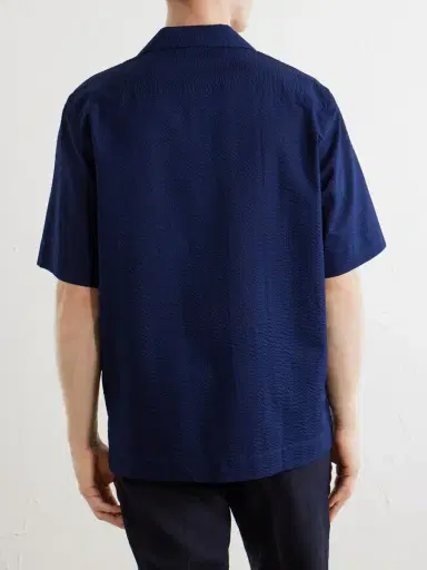 Paul Smith Camp-Collar Cotton-Seersucker Shirt - Men | Thumbnail 4 Paul Smith Camp-Collar Cotton-Seersucker Shirt - Men | Thumbnail 4