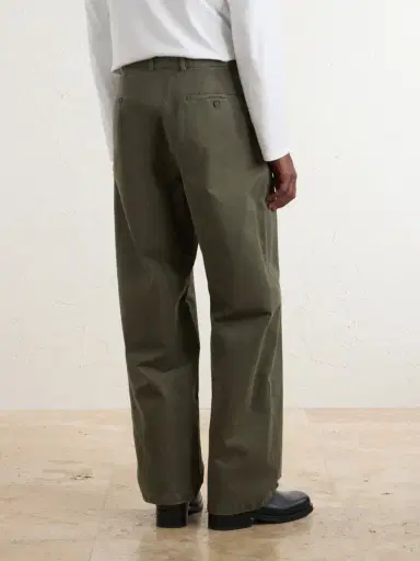 Jil Sander Straight-Leg Cotton-Drill Trousers - Men | Thumbnail 4