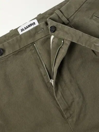 Jil Sander Straight-Leg Cotton-Drill Trousers - Men | Thumbnail 6