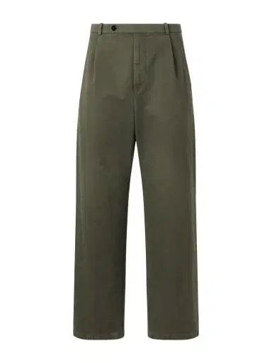 Jil Sander Straight-Leg Cotton-Drill Trousers - Men | Thumbnail 1