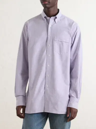 Drake's Button-Down Collar Cotton Oxford Shirt - Men | Thumbnail 3