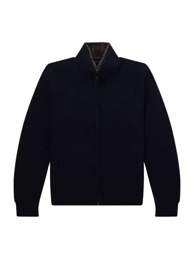 HERNO Wool Zip-Up Cardigan - Men | Thumbnail 1